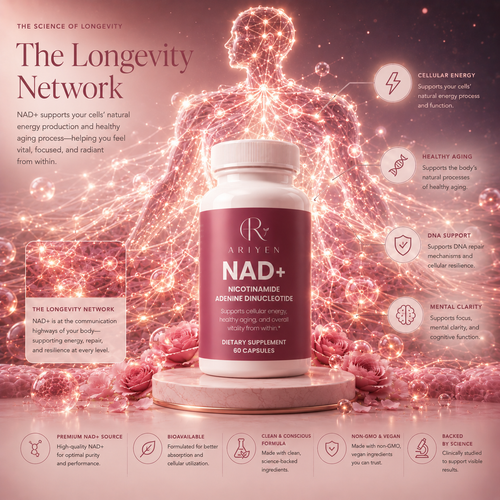 Ariyen NAD+ - Cellular Energy & Anti-Aging Supplement