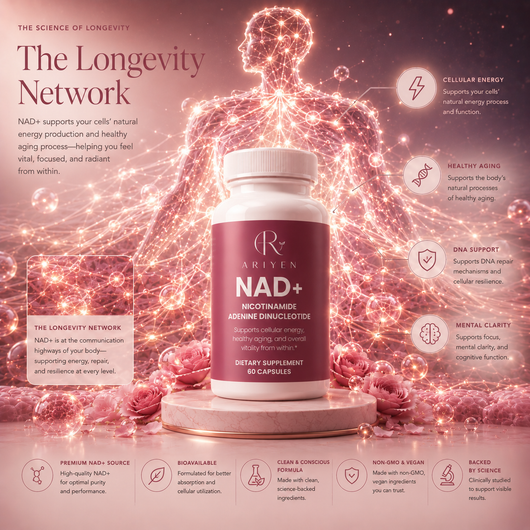Ariyen NAD+ - Cellular Energy & Anti-Aging Supplement
